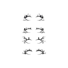 EELHOE Halloween Eyeliner Eyeliner Eyeliner Eyeliner Sticker For Horror Fashion Party Makeup Tools Bat Spider Decoration Eyeliner Eyeshadow Patch (Option: Indescribable)